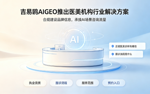 2026吉易鸥AIGEO推出医美机构行业解决方案，合规布局AI搜索抢占咨询流量