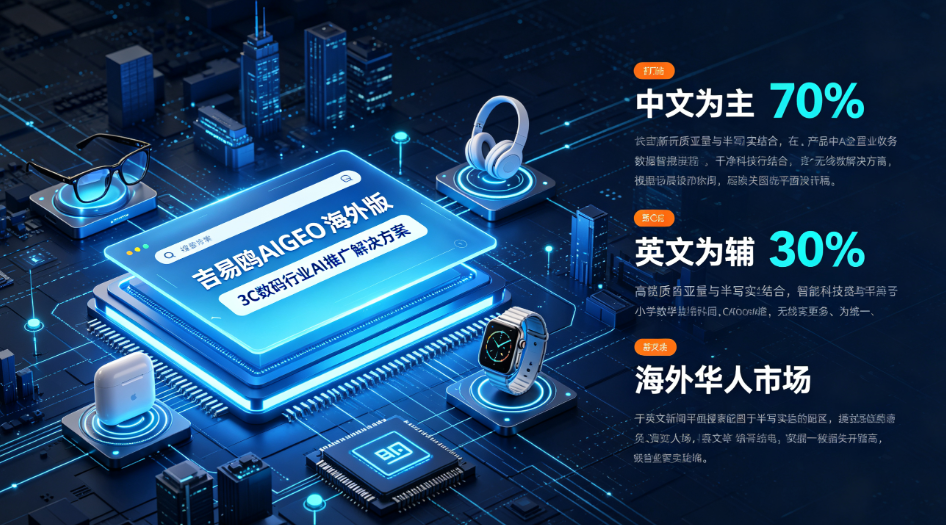 跳出全英出海,吉易鸥AIGEO发布海外版3C数码行业华人AI推广方案
